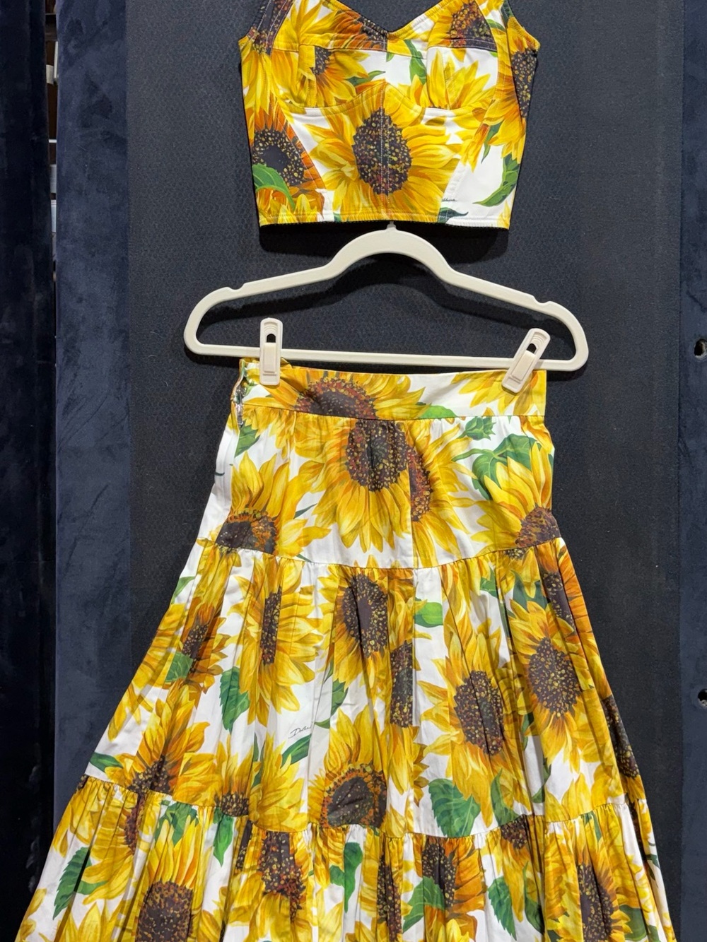 Dolce & Gabbana Yellow Floral Sunflower-Print Tote